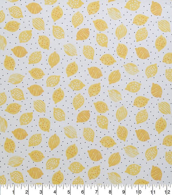 Tossed Lemons Novelty Cotton Fabric | JOANN