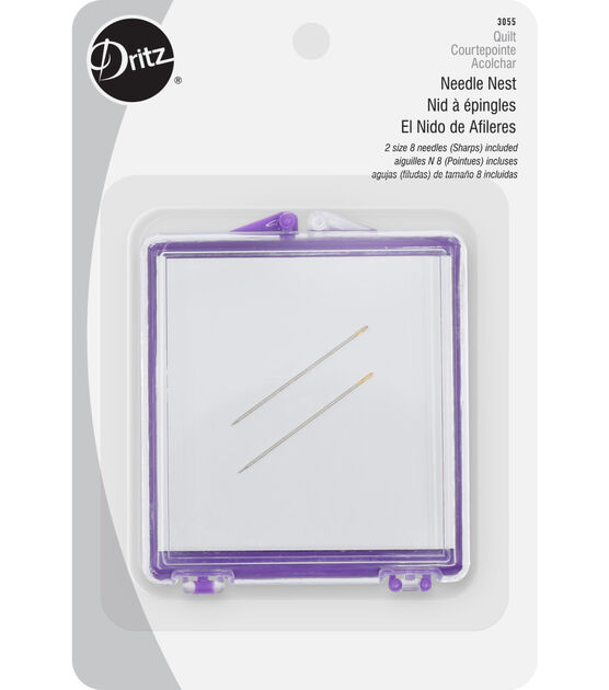 Dritz Needle Nest Magnetic Case, Size 8 Sharps, 2 pc