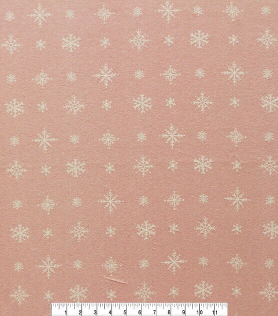 Small Snowflakes Super Snuggle Flannel Fabric by Joann