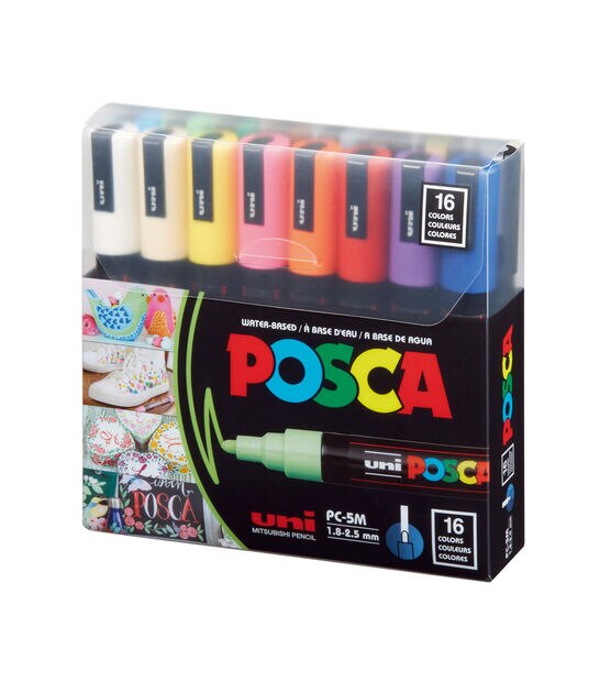 POSCA Coloring 16 pk Medium Paint Markers, , hi-res, image 2