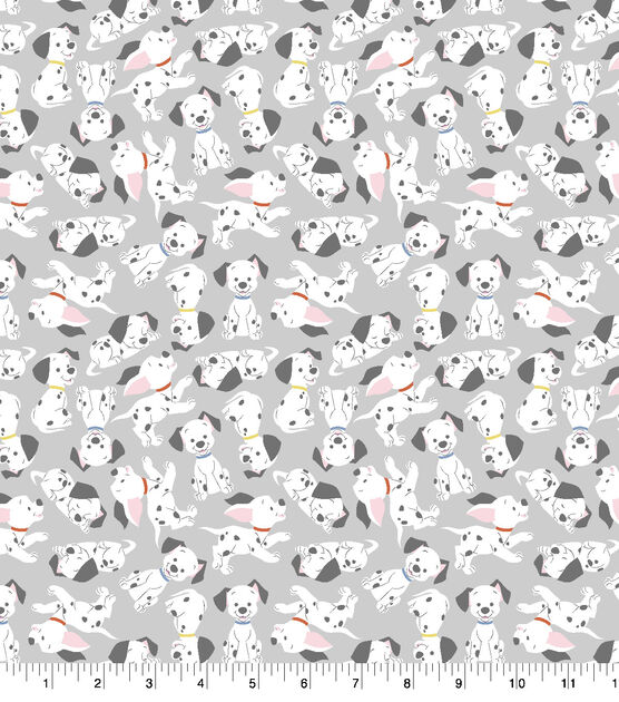 Disney Cotton Fabric 101 Dalmations Toss