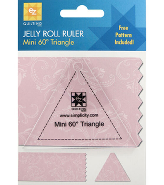 Ez Quilting Mini 60° Triangle Jelly Roll Ruler