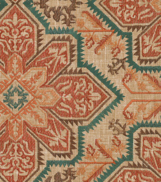 Waverly Upholstery Fabric Crystalline Embroidery Jasper, , hi-res, image 3