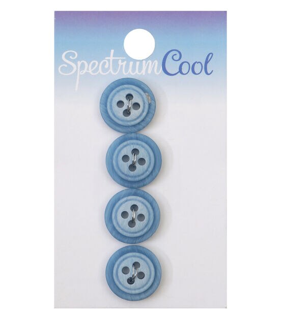 Spectrum Cool 5/8" Round 4 Hole Buttons 4pk, , hi-res, image 1