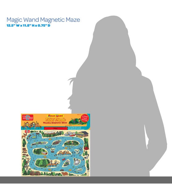 Bendon 15" x 11.5" Magic Wand & Magnetic Wood Fishing Maze, , hi-res, image 4