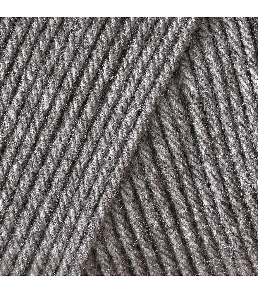 Caron One Pound 800yds Worsted Acrylic Yarn, Medium Grey Mix, swatch, image 40
