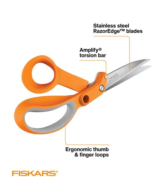 Fiskars 10 Amplify Razor Edge Fabric Shears