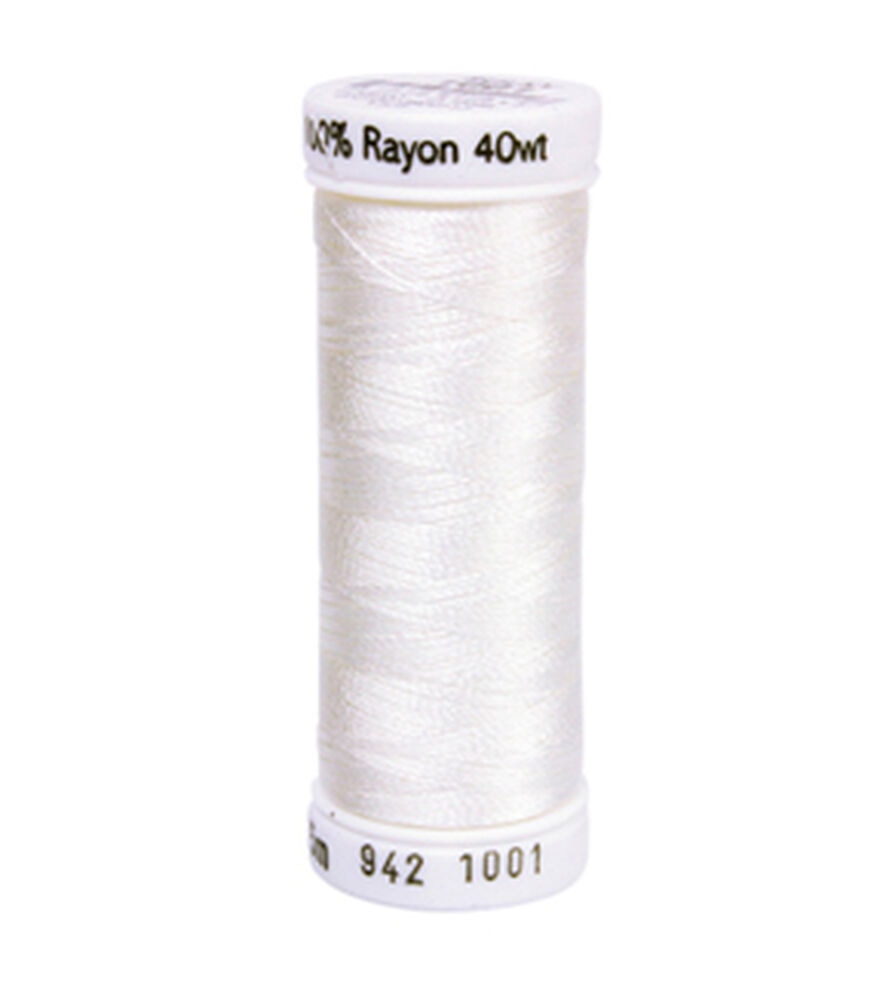 Sulky Rayon Thread 40wt 250Yd-Brite White