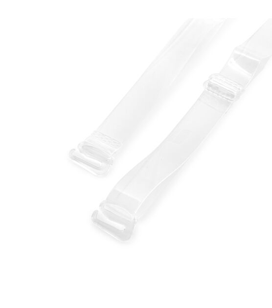 Dritz Detachable & Adjustable Fashion Straps, 1 Pair, Clear, , hi-res, image 3