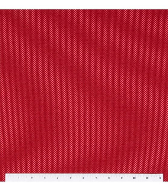 Dots on Red Quilt Cotton Fabric by Keepsake Calico