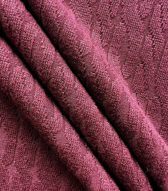 Zinfandel Cable Knit Fabric, , hi-res, image 3