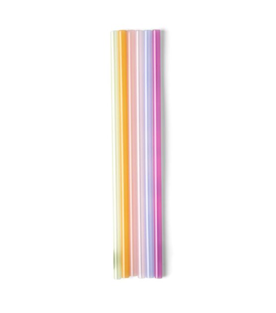 6ct Summer Multicolor Changing Straws by Happy, , hi-res, image 2