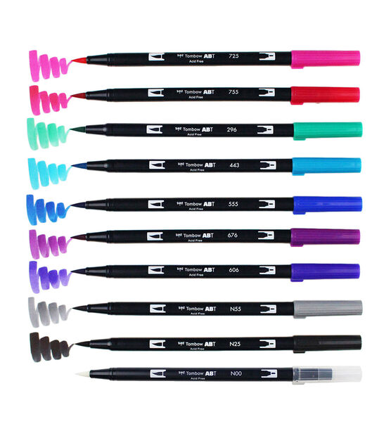 Tombow Dual Brush Markers 10 Pkg Galaxy, , hi-res, image 7