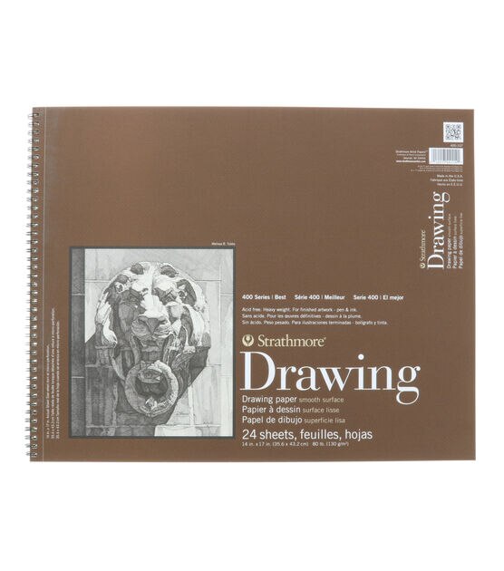 Strathmore Drawing Paper Pad 400 Series Smooth Surface 14 x 17