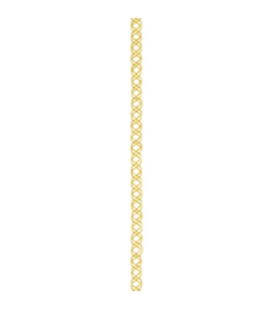 Offray 1/8 x 12' Gold Metallic Ribbon