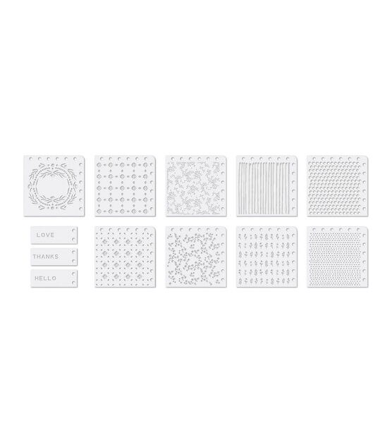 We R Memory Keepers 12 pk Precision Stencils, , hi-res, image 3