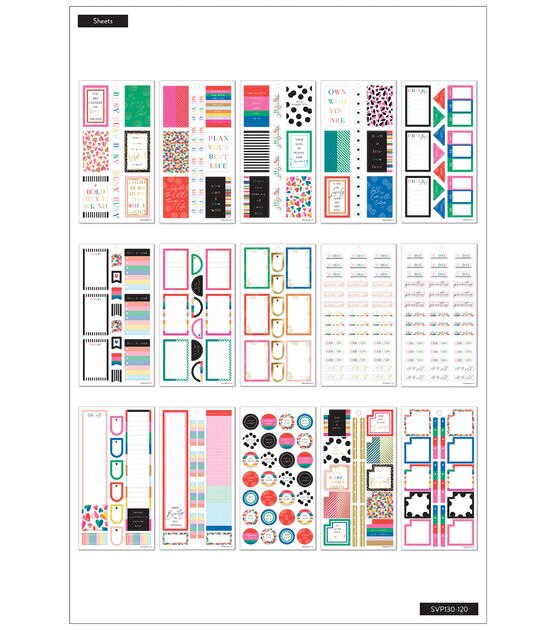 662pc Bold & Bright Happy Planner Sticker Pack, , hi-res, image 2