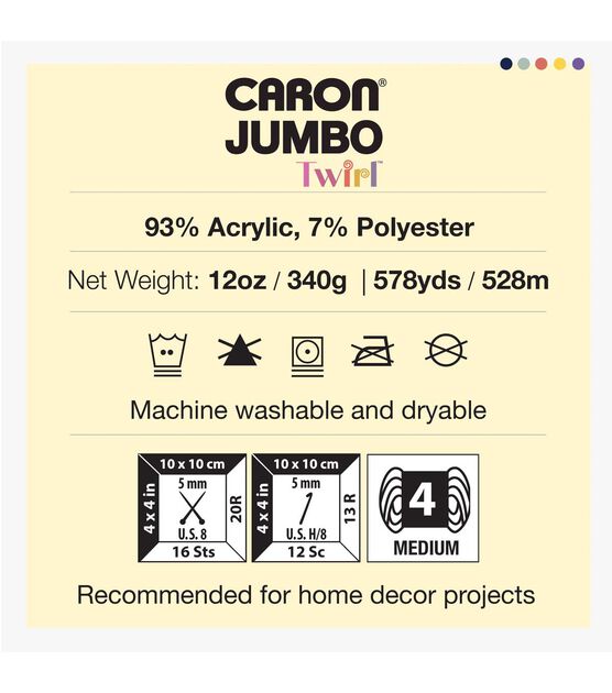 Caron Twirl 577yds Worsted Acrylic Blend Yarn, , hi-res, image 2