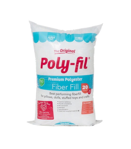 Poly-Fil Premium Polyester Fiber Fill 20oz bag