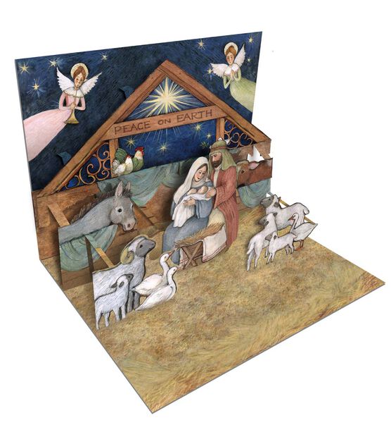 LANG Nativity Pop Up Christmas Cards, , hi-res, image 2