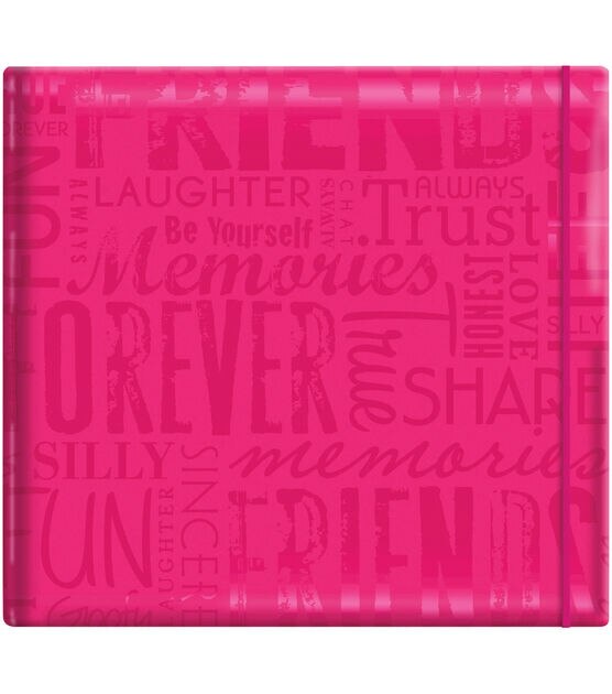 MBI Gloss Scrapbook 12"X12" Friends Pink