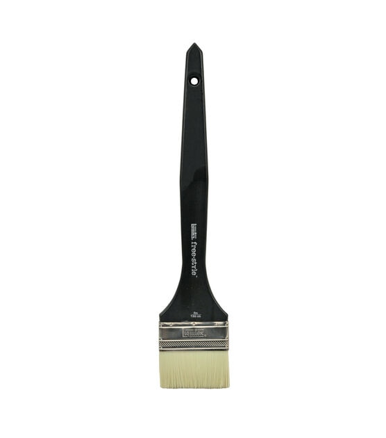 Liquitex Freestyle Large Scale Brush, Long Handle, Broad Flat/Varnish, 3 inch