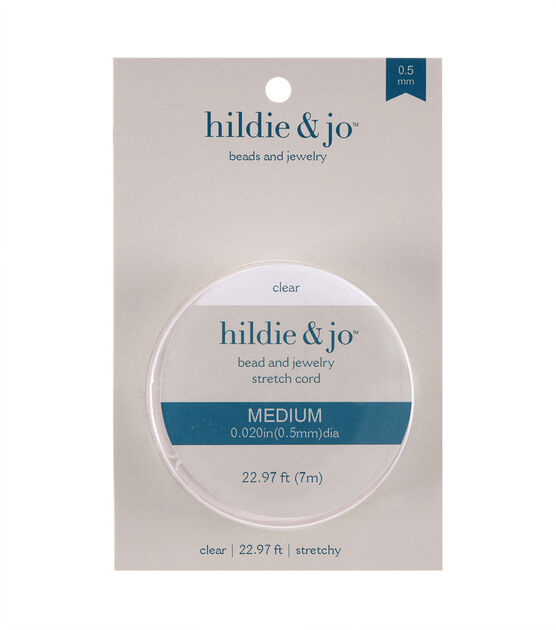 23' Clear Stretch Cord by hildie & jo