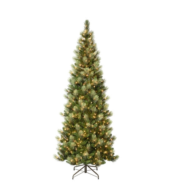 National Tree 9' Pre Lit Charleston Pine Slim Christmas Tree