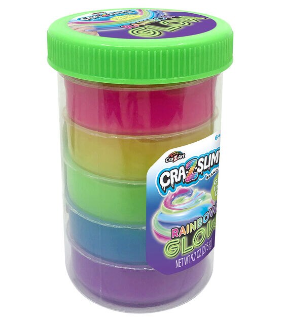 Cra-Z-Art 9.5oz Slimy Rainbow Glow, , hi-res, image 3