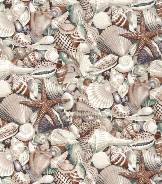 Fabric Traditions Novelty Cotton Fabric Seashells