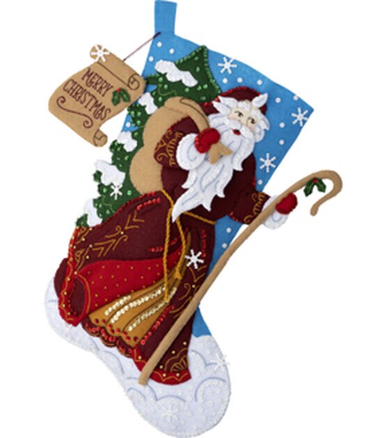 Bucilla 18" Father Christmas Felt Stocking Kit