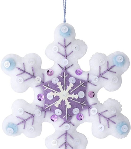 Bucilla 4" x 4.5" Winter Wonderland Felt Ornament Kit 4ct, , hi-res, image 4
