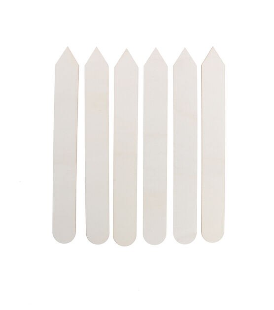 1" x 8" Unfinished Wood Garden Stakes 6pk by Park Lane, , hi-res, image 2