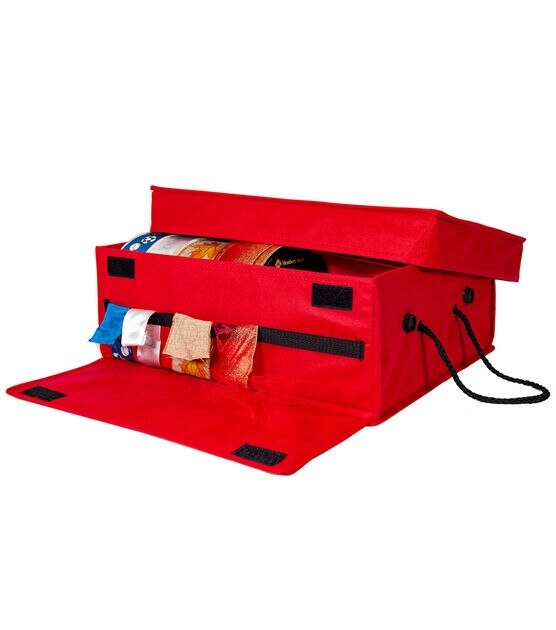 Santa's Bags Red 12 Ribbon Storage Box, , hi-res, image 5