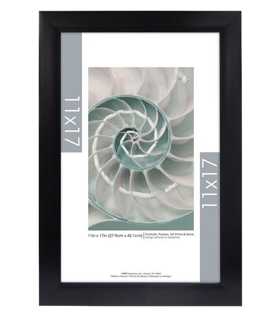 MCS 11" x 17" Black Poster Gallery Frame