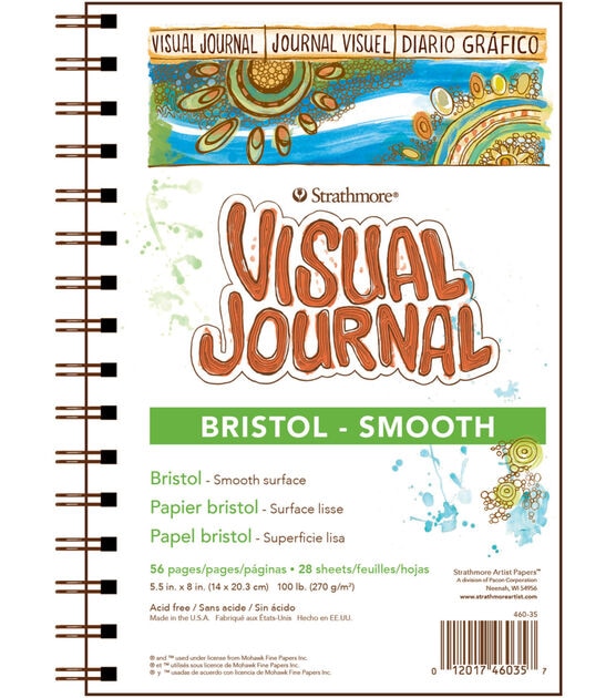 Strathmore Visual Journal Bristol Smooth 5.5"X8" 28 Sheets