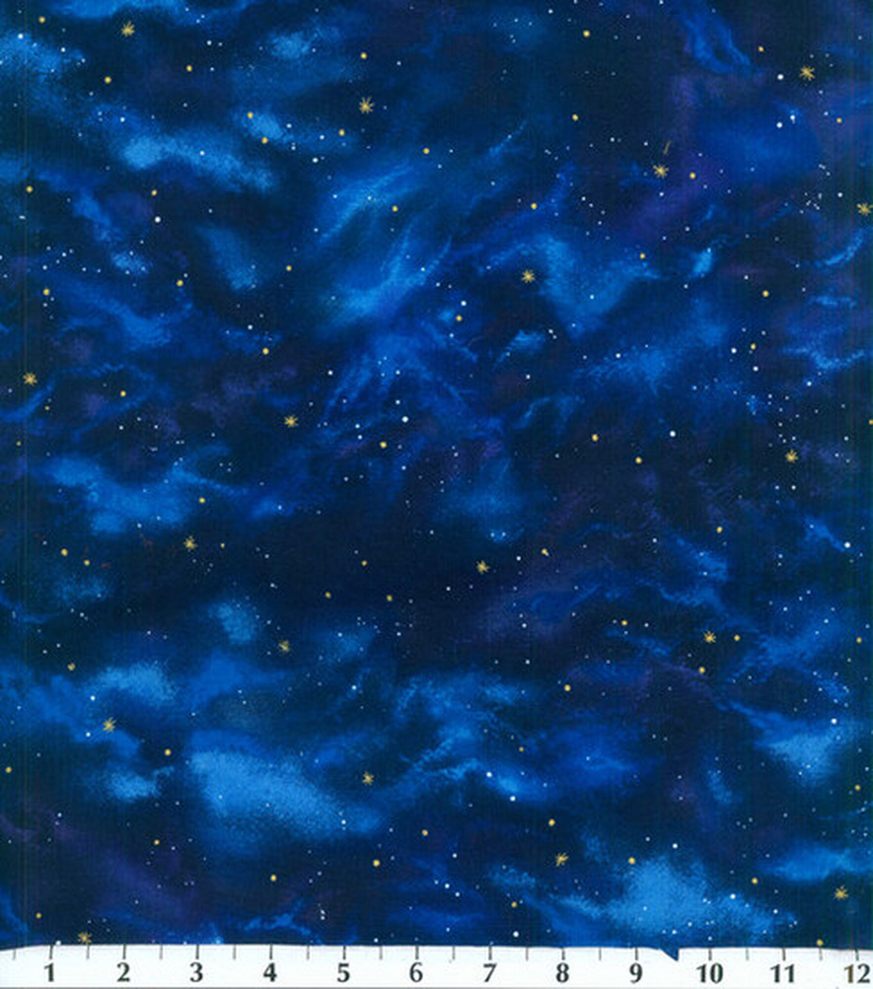 Robert Kaufman Stars Premium Cotton Fabric, Navy, hi-res