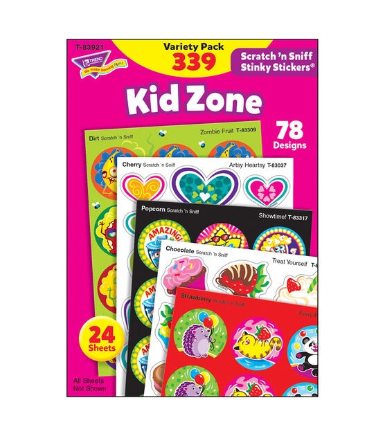 TREND 339pc Kid Zone Stinky Stickers Variety Pack
