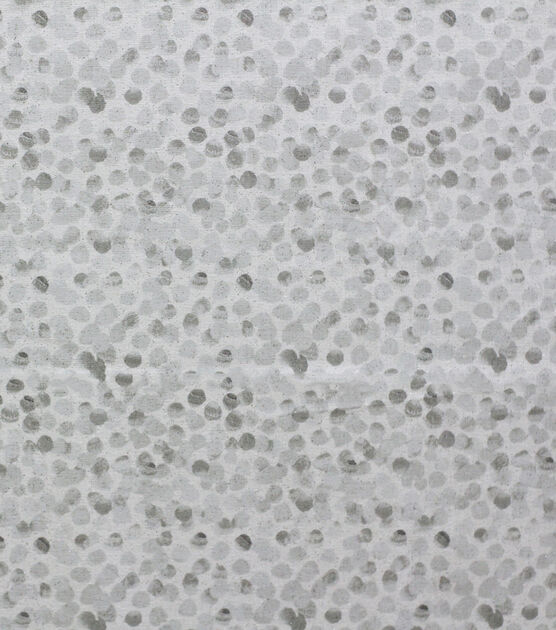 Gray Dots Quilt Glitter Cotton Fabric by Keepsake Calico
