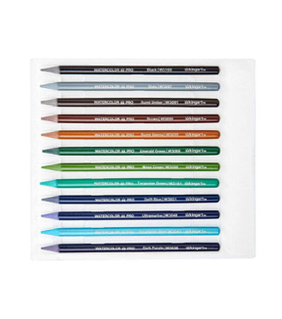 KINGART PRO Woodless Watercolor Pencils Set of 24, , hi-res, image 7