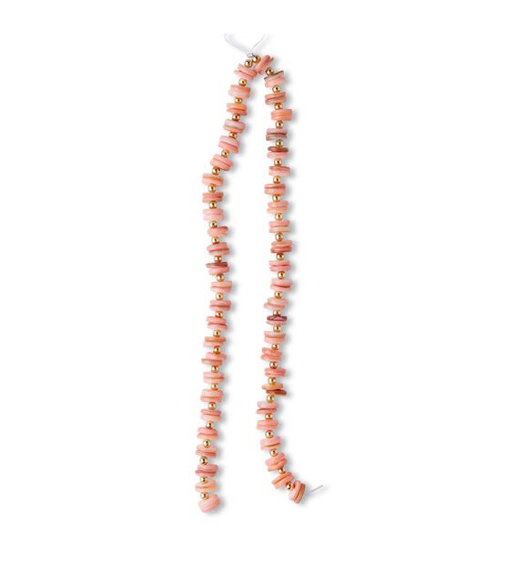 14" Rose Shell Strung Beads by hildie & jo, , hi-res, image 2