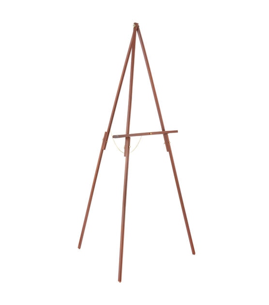 60" Wood Stained Adjustable Sketch Easel Stand by Artsmith, , hi-res, image 1