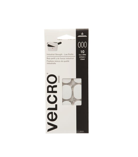 VELCRO Brand Ultra Mate Coins 1"x 3/4" 10 Sets Black