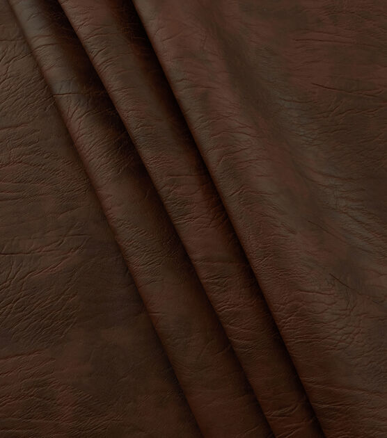 Yaya Han Cosplay Brown Bronze Distressed Faux Leather Fabric, , hi-res, image 4