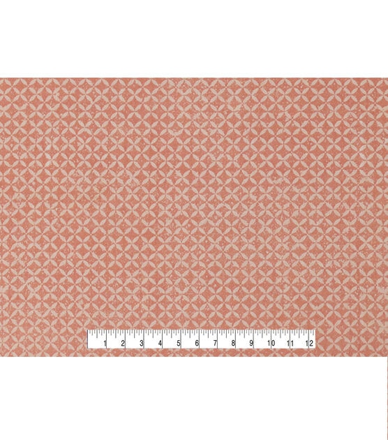 Orange Distressed Lattice Quilt Cotton Fabric by Keepsake Calico, , hi-res, image 4