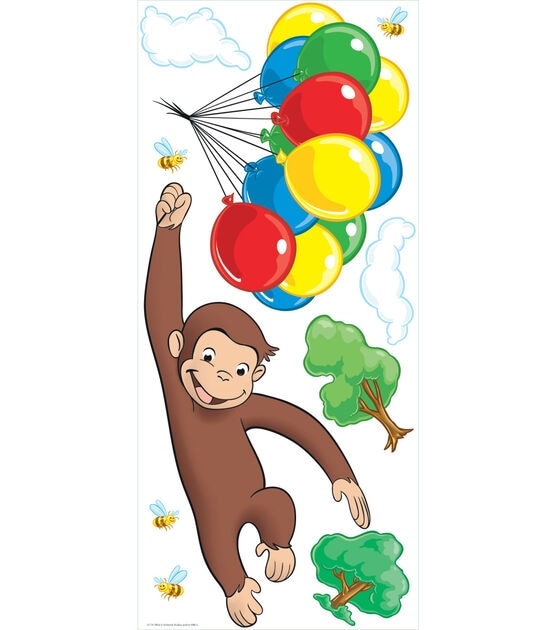RoomMates Peel & Stick Wall Decals Curious George