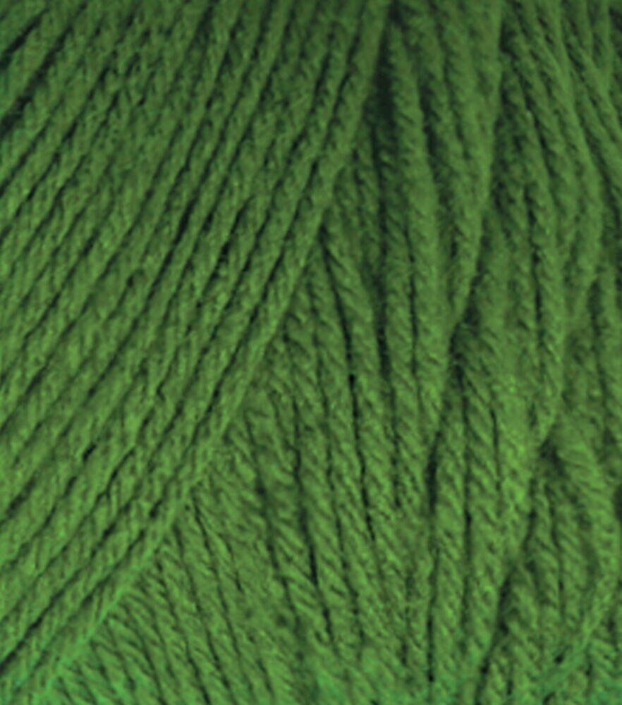 Solid Worsted Acrylic 380yd Value Yarn by Big Twist, Forest Green, swatch, image 28