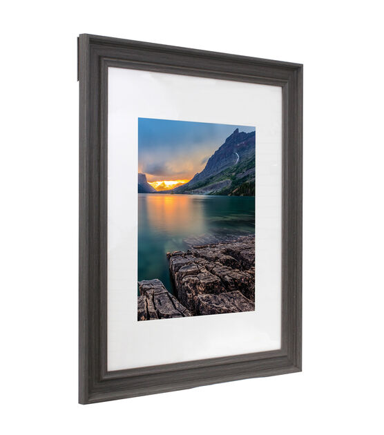 BP 16"x20" Matted to 11"x14" Rustic Gray Wall Frame, , hi-res, image 2