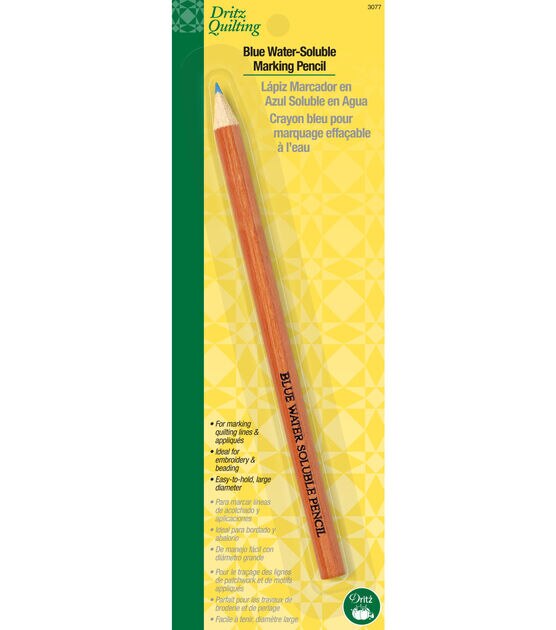 Dritz Water-Soluble Marking Pencil, Blue