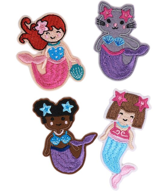 4ct Mermaids Iron On Patches by hildie & jo, , hi-res, image 2